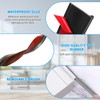 Huakaile 2 Pack Rubber Door Sweep, 39" x 2" Under