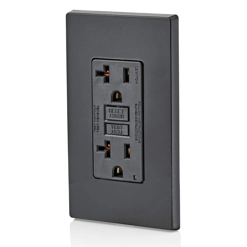 Leviton GFCI Outlet, 20 Amp, Self Test, Non Tamper-Resistant with