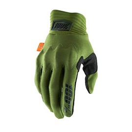 100% Cognito Men's Off-Road Motorcycle Gloves - Army Green/Black/Small