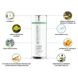 Solvaderm Eyevage Anti-Aging Eye Cream – Reduces Dark Circles, Puffiness, Fine Lines & Wrinkles – Hydrating & Firming Under Eye Treatment for Bags, Crow’s Feet – Dermatologist-Recommended Skincare