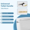 Unbranded Toilet Handle Front Mount with 2-Inch Rubber Toilet Flapper