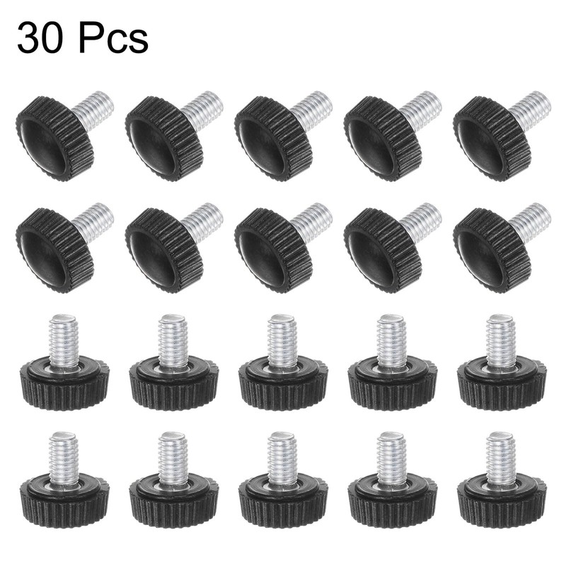 QUARKZMAN M5 x 10 mm Male Thread Knurled Knobs Thumb