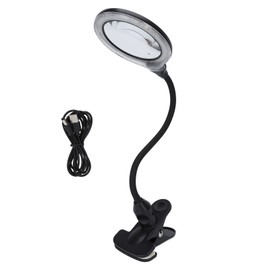 Magnifying Glass Light with Clip 3X 10X 2 Levels Brightness Foldable Lamp Tube 21 LEDs Magnifying Glass Lamp for Tattooing