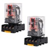 2 pcs MK2P-I Electromagnetic Relay AC 220 V, 8-pin, Coil