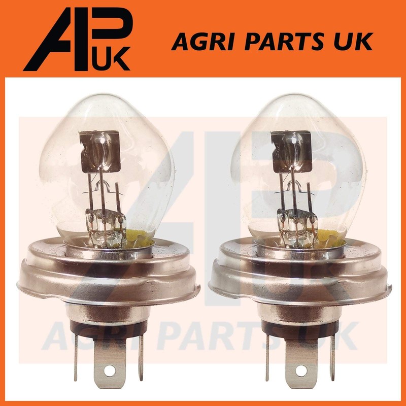 APUK Pair of Headlight Lamp Bulbs 12V Replacement for Ferguson