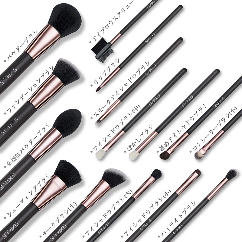 SIXPLUS Limited Edition Makeup Brush 15 - Piece Set in