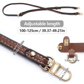 YDHfdc Bag Straps for Crossbody Handbags Adjustable Leather Strap for Longchamp Mini Bag Strap Punch-Free Replacement Handbag Straps Crossbody for Longchamp