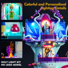 VONADO LED Light Kit Compatible with The Enchanted Treehouse 43215 (No Model), DIY Decor Lighting Compatible with 43215 Tree House Building Set (ONLY Lights)