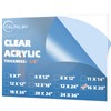 CALPALMY (2 Pack) 1/8" Thick Clear Acrylic Sheets - 16"x20"