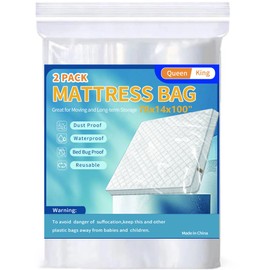 Mattress Bags for Moving Storage,Mattress Protector Cover, Waterproof Mattress Protector Storage Bags (2-Pack, Queen/King)