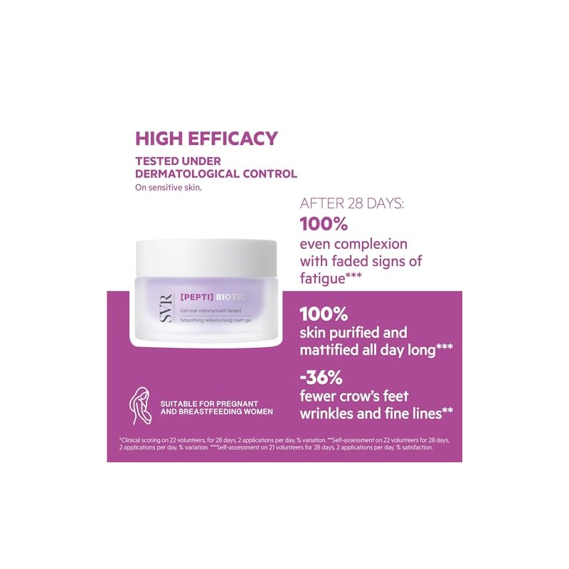 SVR Biotic PEPTI Gel Matificante Regenerador Refill para Signos de
