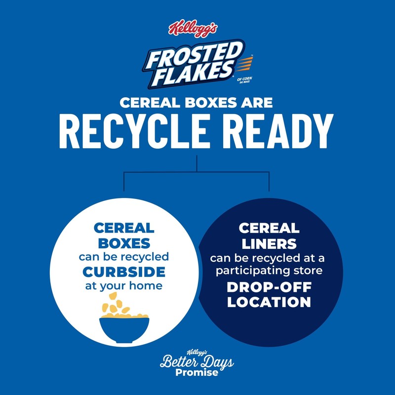 Kellogg's Frosted Flakes Breakfast Cereal, 8 Vitamins and Minerals, Kids