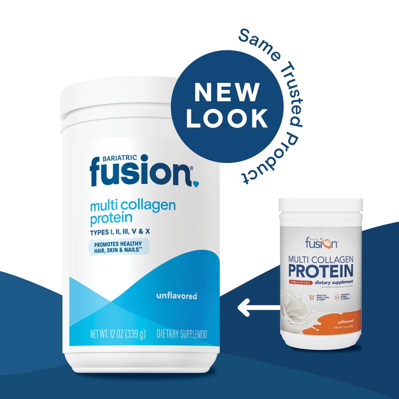 Bariatric Fusion Unflavored Multi Collagen Protein Powder | Hydrolyzed Collagen