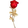 chenxiaonan Elegant Rose Flower Brooch Pin for Red Rose Flower
