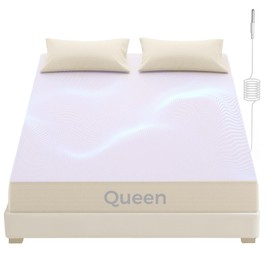 Grounding Fitted Sheets, Earthing Sheets, 95% Organic Cotton+ 5% Pure Silver Fiber, Grounded Sheets with Grounding Cord, Conductive Earthing Bed Sheet Grounding Cover for Better Sleep (Beige, Queen)