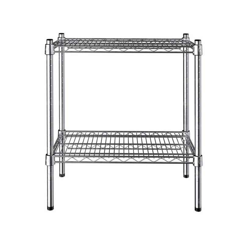 PRO&Family 14" x 24" NSF Chrome 2 Wire Shelf Kit