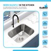 KABCO 23 Inch Stainless Steel Single Bowl Classic Kitchen Sink,