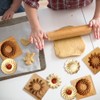 4 Pieces Wooden Cookie Molds Cookie Carved Wood Mold DIY
