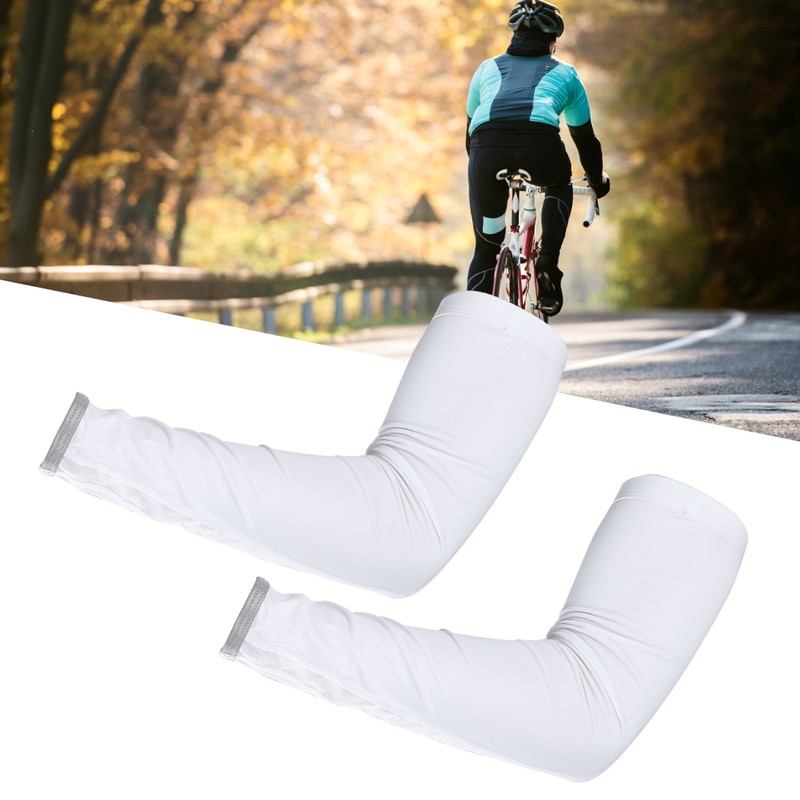 1 Pair Breathable Mesh Arm Warmer Sunscreen Arm Covers with