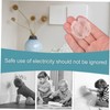 Hohopeti 20pcs Clear Electrical Power Outlets Cover Light Switch Cap
