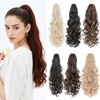 Benehair Claw Clip in Ponytail Hair Extensions 24 Inches Long
