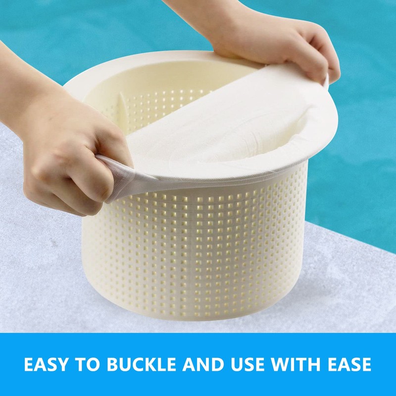 30 Pack Pool Skimmer Socks, Pool Filter Socks Net Saver