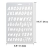 Enviner Set of 8 Stencil Sheets Alphabet Number Drawing Drawing
