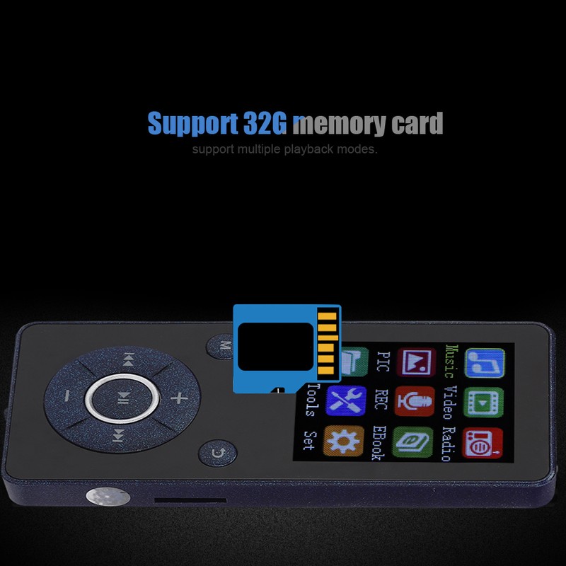 T3 Portable Bluetooth 4.2 Plug In Card Student MP4 Music