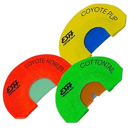 ESH Mouth Coyote Call Combo Pack – Set of 3 Realistic Coyote Calls for Hunting – Compact Mouth Calls & Trapping Supplies – Coyote Hunting Gear for Beginners & Pro Hunters