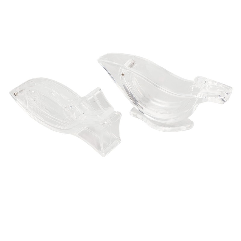 10Pcs Manual Lemon Juicer Transparent Safe Acrylic Fish Bird Shaped