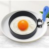 Egg Ring 2-Pack Stainless Steel Egg Rings with Anti-Scald Folding