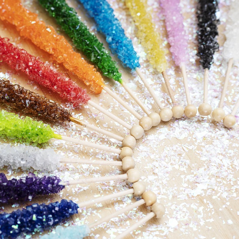 36 Extra Large Assorted Rock Candy Sticks: Espeez - Candy
