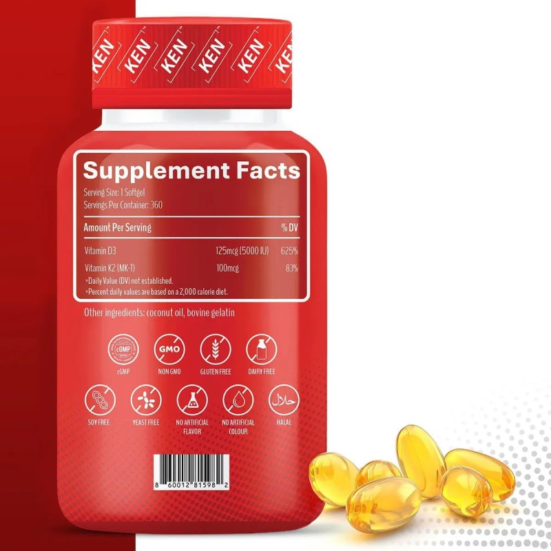 Ken Liposomal D3 5000 Ui Y K2 Mk7 100 Mcg