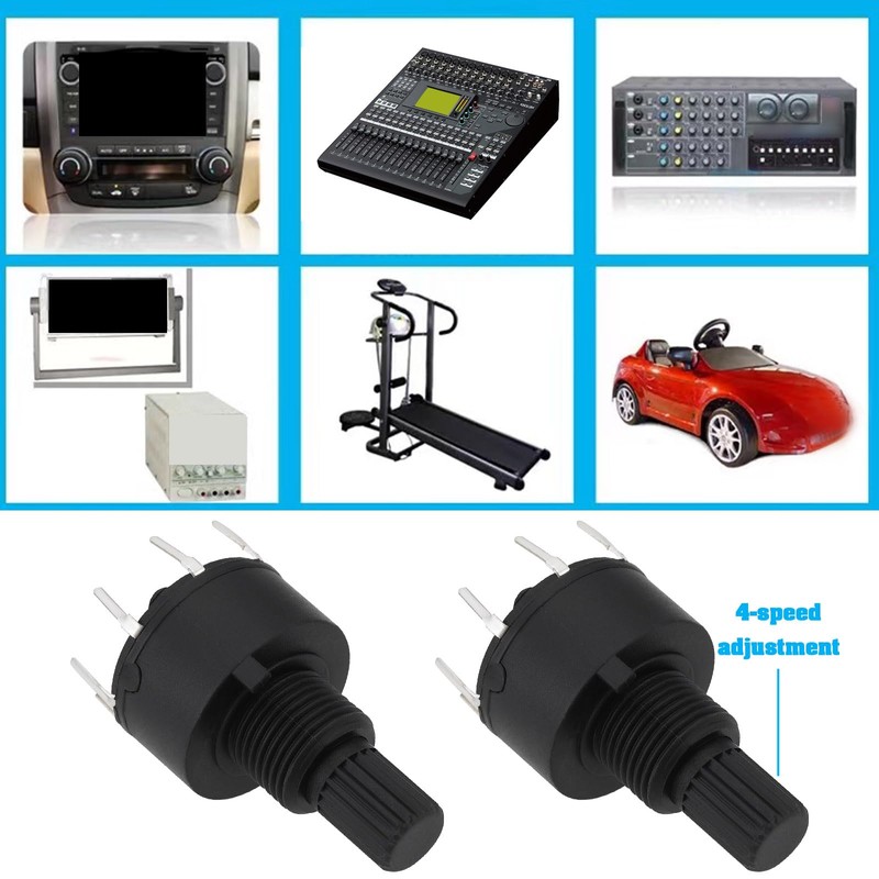 VGOL RS16 16 mm 2-Pin Rotary Switch with 4 Positions