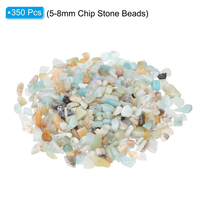 PATIKIL Chip Stone Beads, 350Pcs Crystals Gemstone Irregular Stone Loose