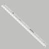 ALVIN Engineering Triangular Scale Ruler White with Black Graduations 12"