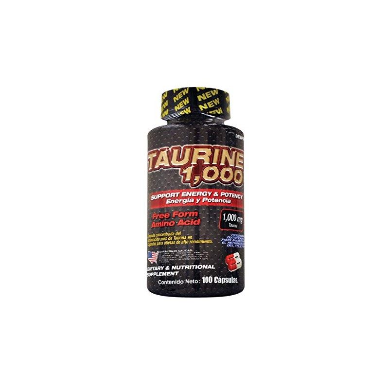 TAURINE 1,000: Fórmula Pura de Taurina en cápsula.