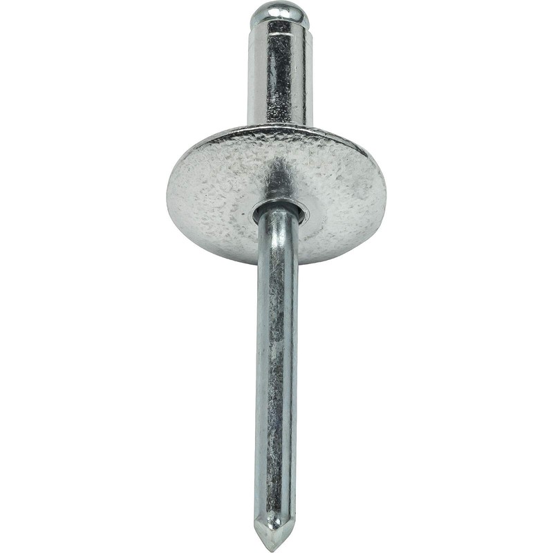 Large Flange Pop Rivets 5/32" x 3/8" Aluminum Body Steel