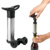 Stainless steel wine pump with 2 stoppers