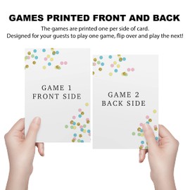 Bridal Shower Bachelorette Games, Pink and Gold Hearts, He Said She Said, Find The Guest Quest, Would She Rather, What's In Your Phone Game, 25 games each