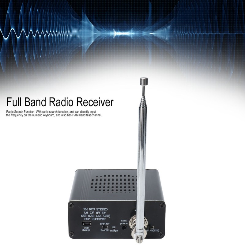 Portable Radio Receiver FM MW SW SSB Full Band Rechargeable