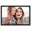 Poster Palooza 25x19 Frame Black Solid Wood Picture Frame -