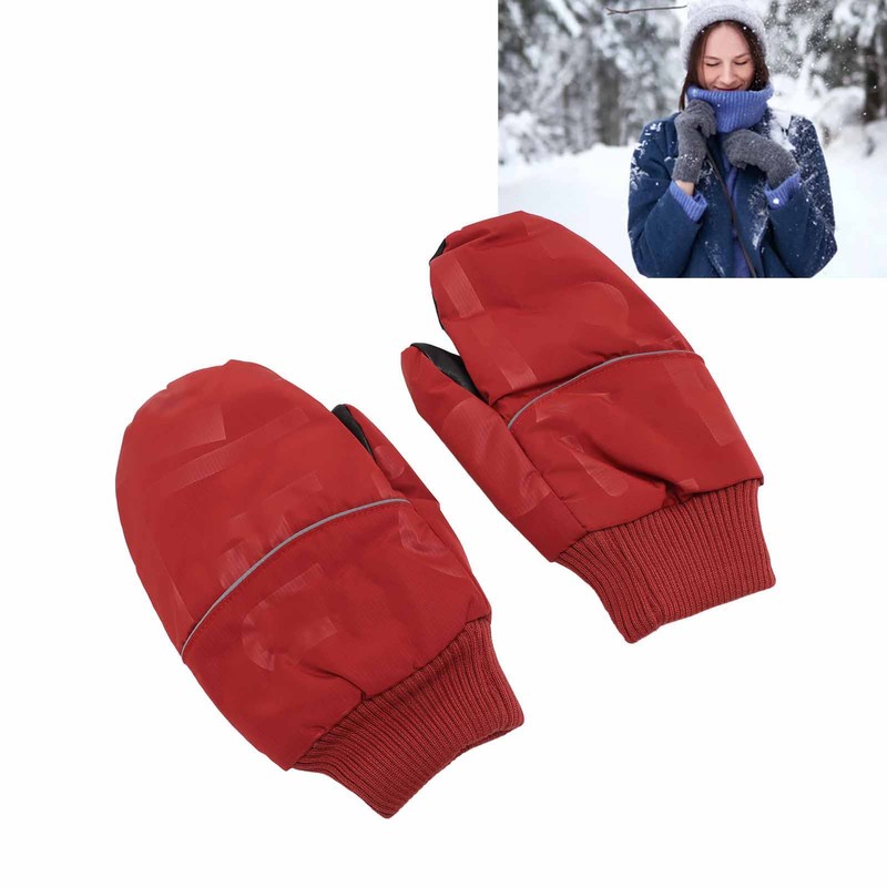 Down Gloves Waterproof Prevent Slip Breathable Winter Thermal Warm Snow