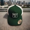 Hurley Men’s Square Trucker Hat One Size- mesh back green