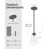 zeyu Farmhouse Pendant Light, 1-Light Pendant Light Fixtures for Kitchen