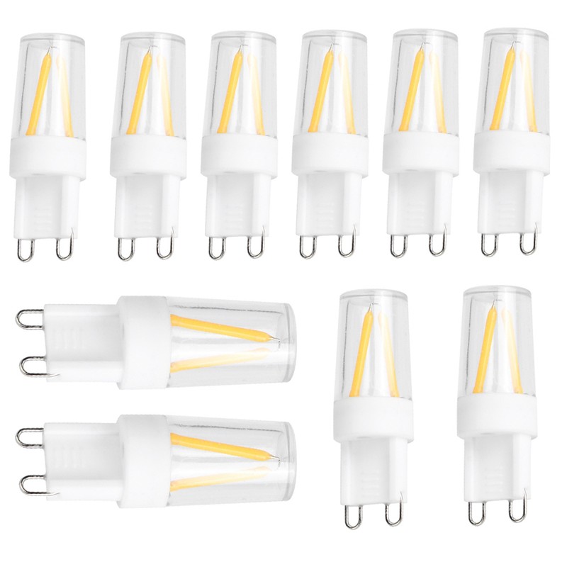 10Pcs G9 Base LED Light Bulbs 1.5W AC110V BiPin Bulb