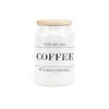 Purely Home Minimalist Ceramic Coffee Canister - Simplistic Black &