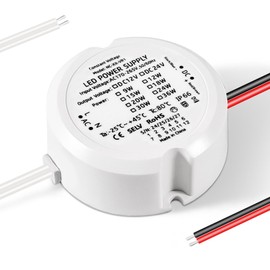 Joycabin LED Transformer 12 V 12 W 1 A, Transformer 230 V to 12 V, Mini LED Power Supply Transformer, Flicker-Free LED Power Supply Driver, Ring Transformer Constant Voltage Power Supply for 12 V LED