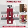 Cabinet Door Mounting Jig 2-in-1 Mounting Tool with Quick Edge