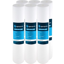 SpiroPure SP-DD-2501-20BB 20x4.5 BB 1 Micron Spun Melt-Blown Polypropylene Water Filter Cartridge SDC-45-2001 DGD-2501-20 155360-43 (Case of 6)